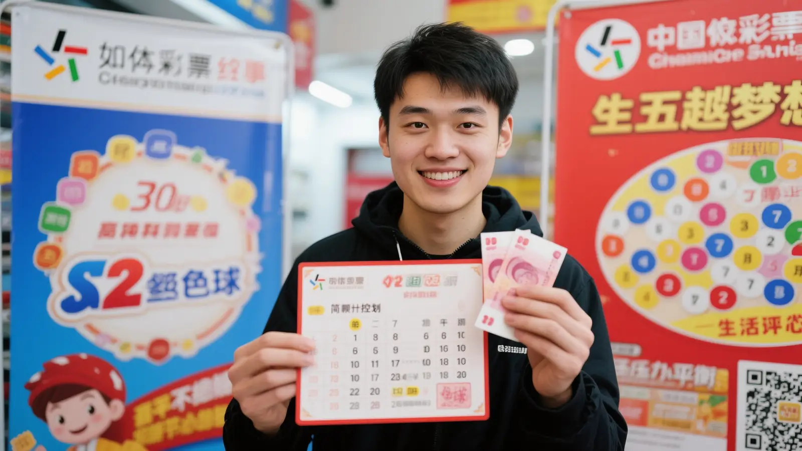 90后青年10元擒双色球883万 坚持投注展现理性风采