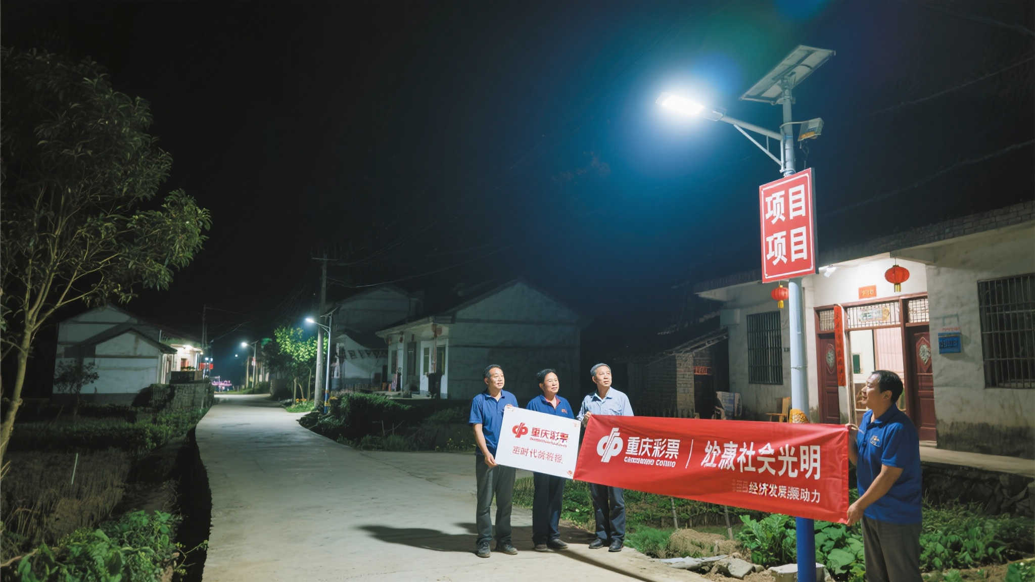 重庆福彩助力乡村振兴 2400盏路灯照亮前行路