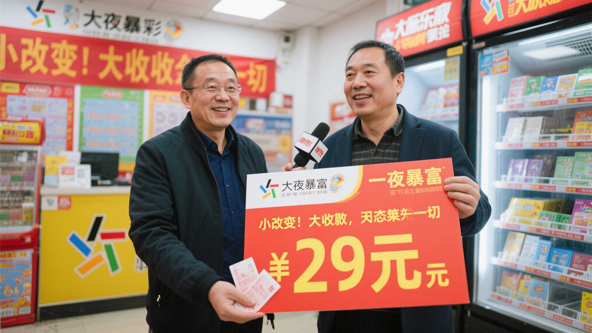 彩民机选号码喜中大乐透29万，欣喜之情溢于言表