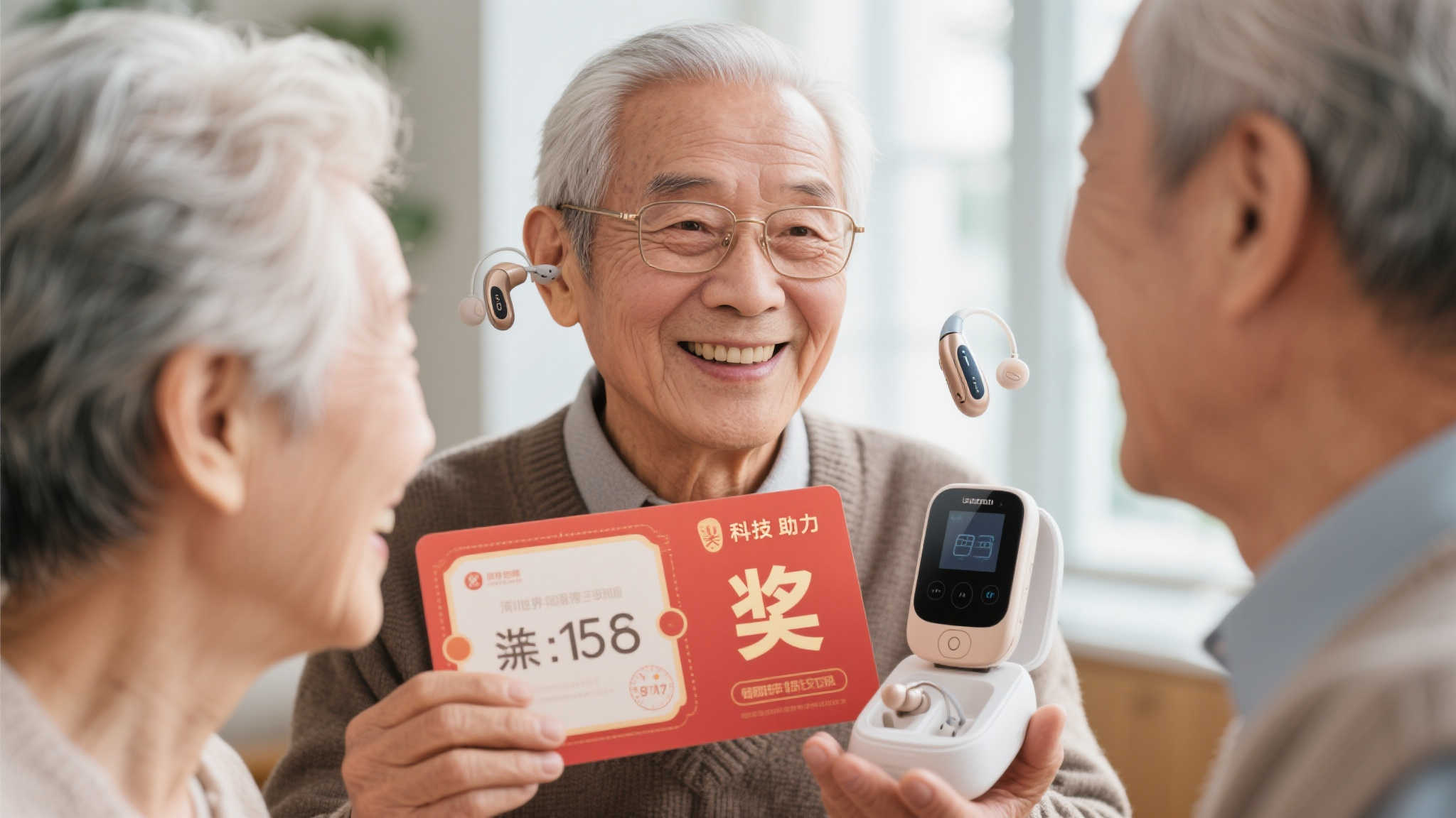 七旬老者喜中522万大奖 首愿购助听器拉近家人距离