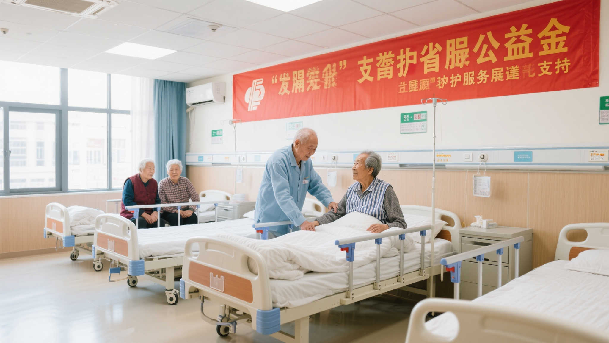 借助福彩公益金助力护理床位建设，焕发老年生活新光彩